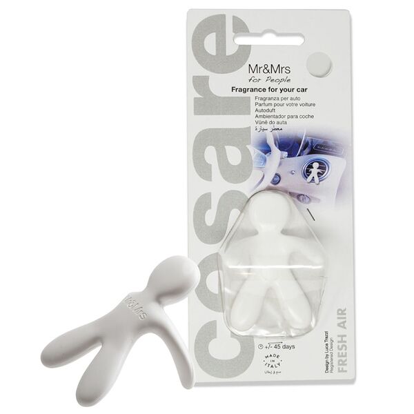 Ароматизатор для автомобиля Mr&Mrs Fragrance Cesare белый, Fresh air Италия