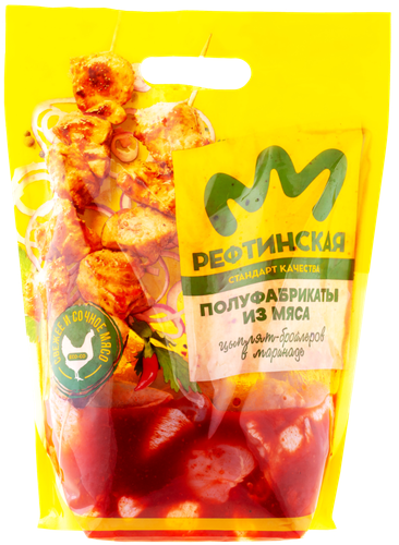 

Шашлык РЕФТИНСКАЯ из голени цыпленка-бройлера в брусничном маринаде охл вес до 2.1кг