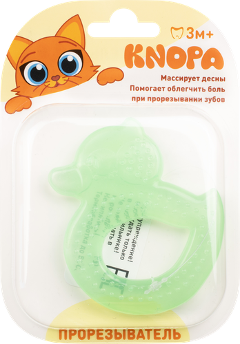 

Прорезыватель для детей до 1 года Knopa охлаждающий, в ассортименте