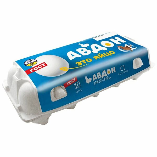 Яйцо куриное Авдон Это яйцо С1 белое 10 шт. 650 г
