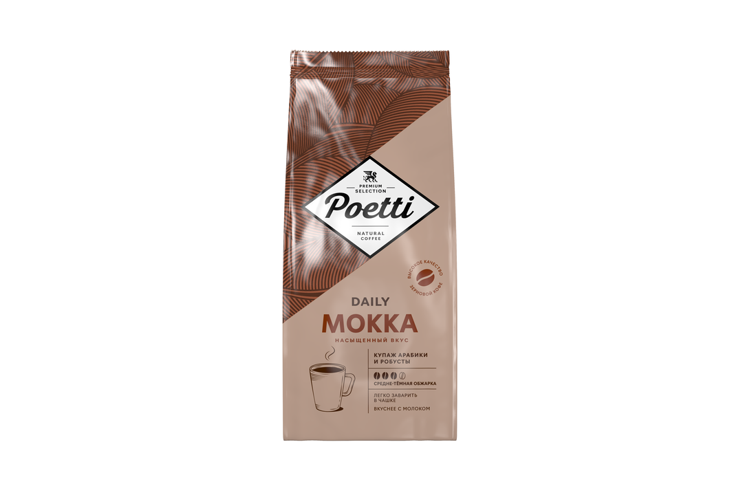 

Кофе зерновой Poetti Daily Mokka 1 кг