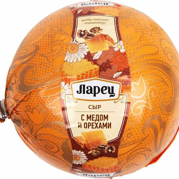 Сыр полутвердый Ларец с медом и орехами 45%