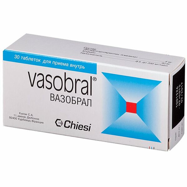 Вазобрал таблетки 30 шт
