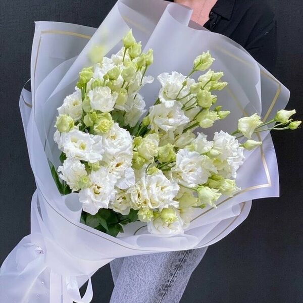 Монобукет из эустомы