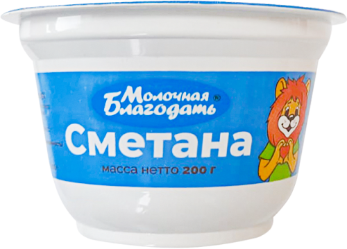 

Сметана Молочная Благодать 15% 200г