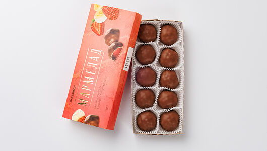 Мармелад Банан-Клубника в молочном шоколаде