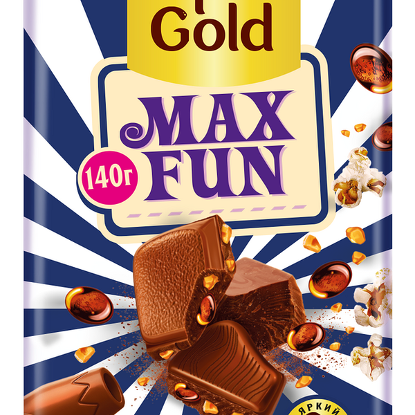 Шоколад молочный Alpen Gold Max Fun Кола-попкорн-карамель