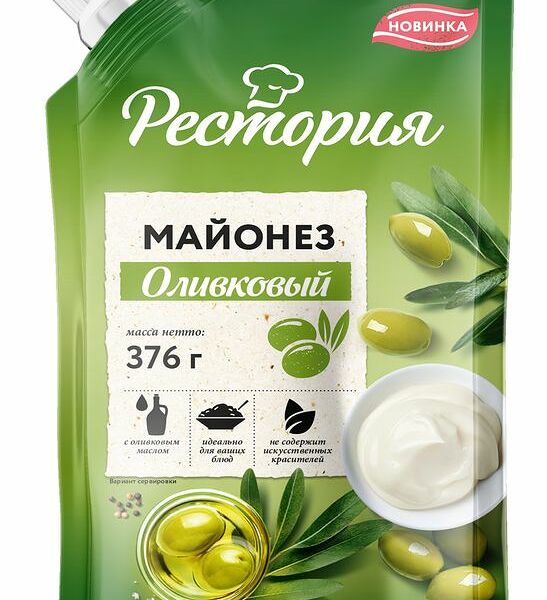 Майонез Рестория Оливковый 67% 400мл