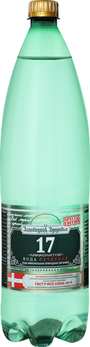 

Вода минеральная Заповедник Здоровья №17 газированная 1.5 л