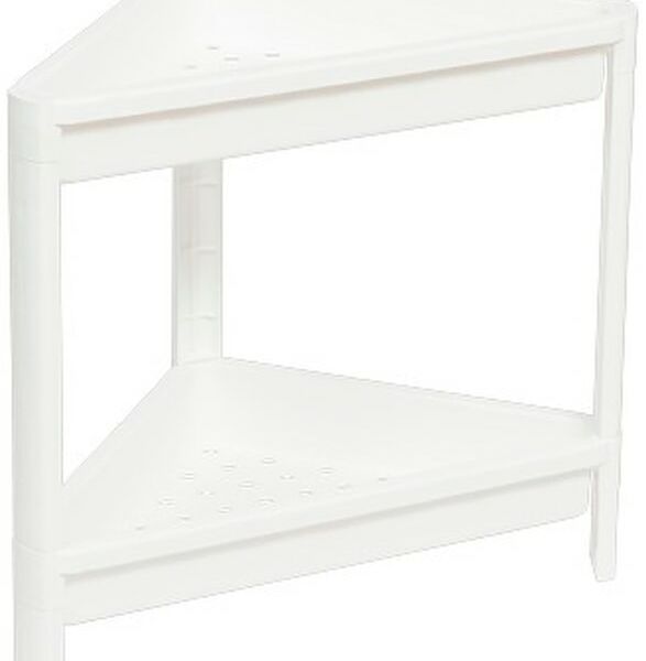 Этажерка Violet Vikea угловая 2-х ярусная белая