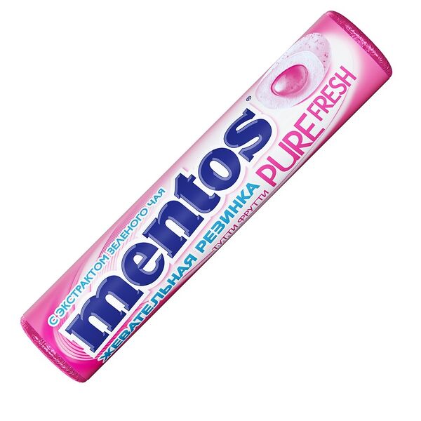 Жевательная резинка Mentos Pure Fresh вкус Тутти-Фрутти, 15,5 г