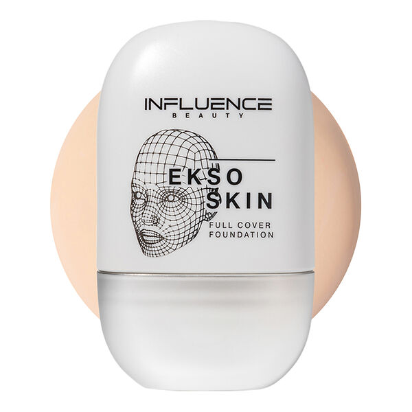 Основа тональная для лица Influence Beauty Ekso Skin 02 Light с высокой степенью покрытия, 25 мл