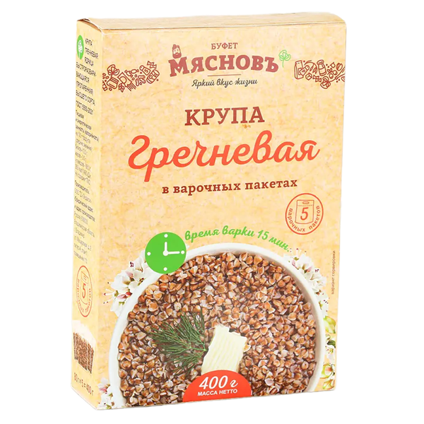 Крупа гречневая в варочных пакетах МясновЪ Буфет