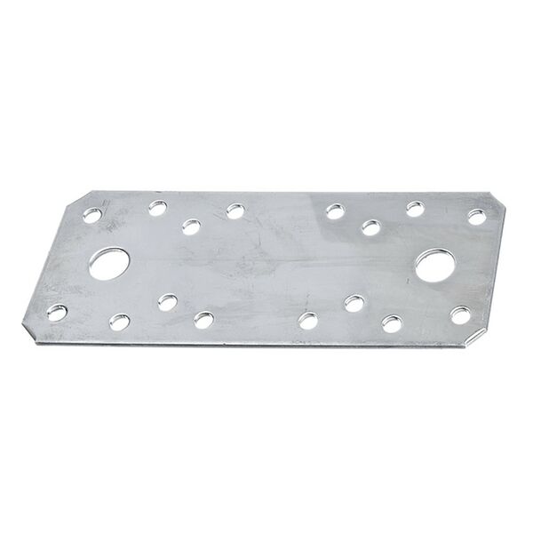 Пластина перфорированная, 180х65х2 мм, оцинкованная