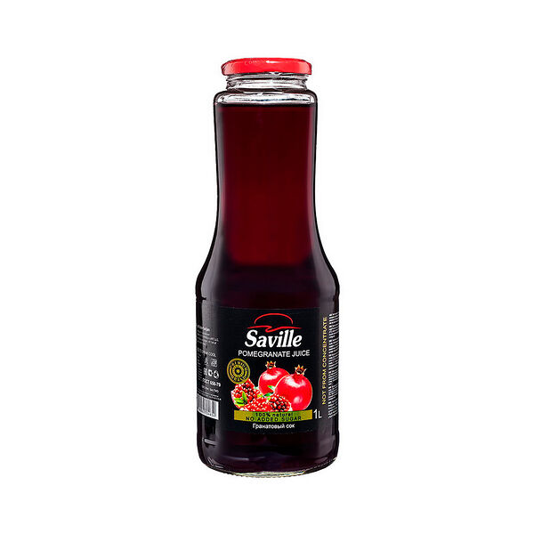 Сок SAVILLE прямого отжима пастеризованный 1 л ст/б Азербайджан