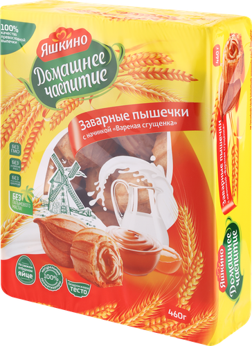 

Кондитерское изделие Яшкино Домашнее чаепитие Заварные пышечки 460 г