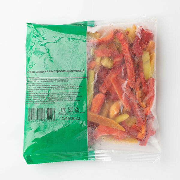 Перец сладкий быстрозамороженный(Продукт замороженный)