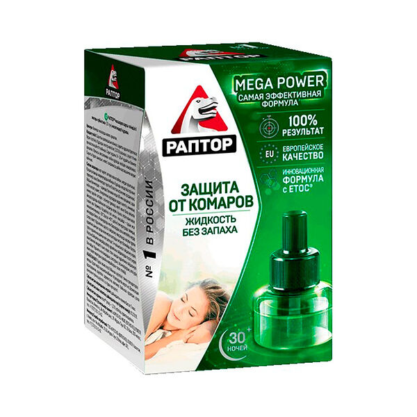 Жидкость от комаров 30 ночей Раптор
