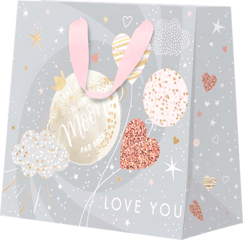 

Пакет подарочный Love is all, 21х19х9см Love is all Арт. MGT, в ассортименте