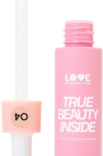 Крем тональный-тинт для лица Love Generation True Beauty inside стойкий пудровый финиш Бежевый Тон 04 27мл