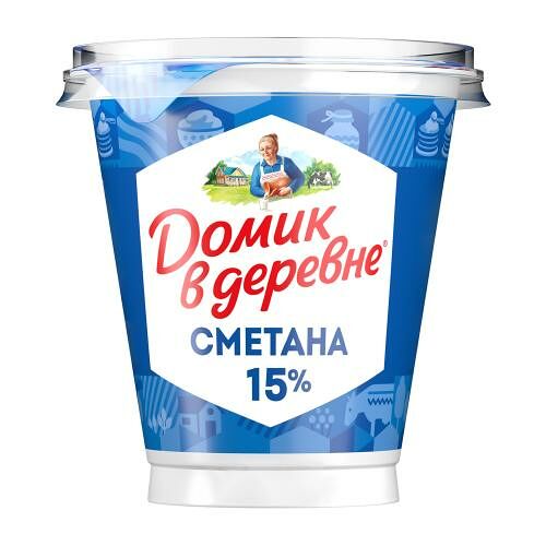 Сметана Домик в деревне 15% 300 г