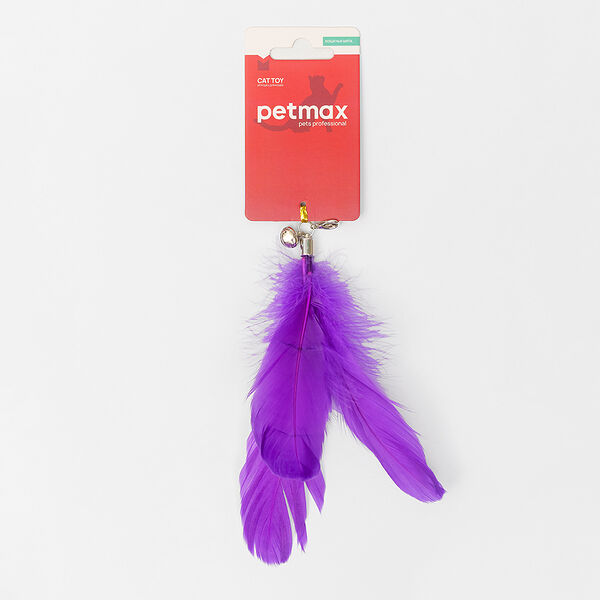 Игрушка для кошек Дразнилка с перьями (сменная подвеска)