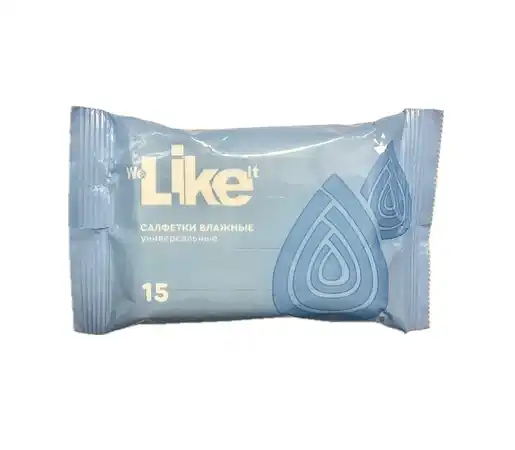 We Like it салфетки влажные универсальные 15 шт