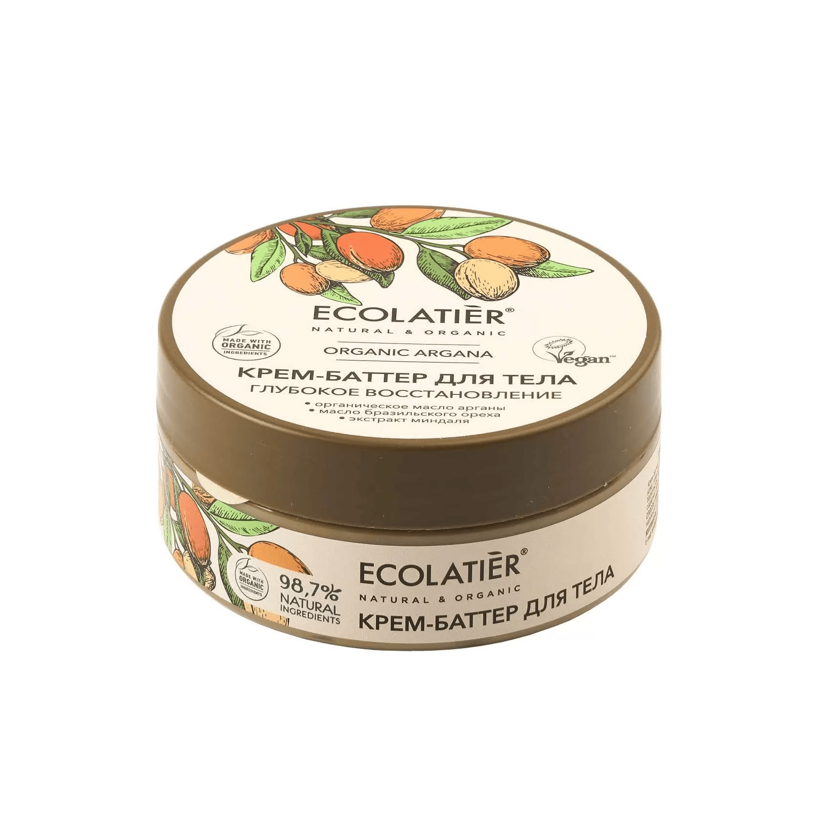 

Крем-баттер для тела Ecolatier Green Organic Argana глубокое восстановление 150 мл