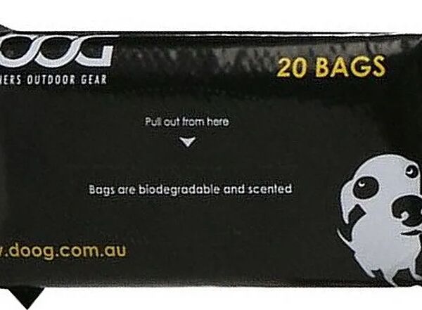 Пакеты БИОРАЗЛОГАЕМЫЕ для уборки за собакой, 20шт./уп. DOOG