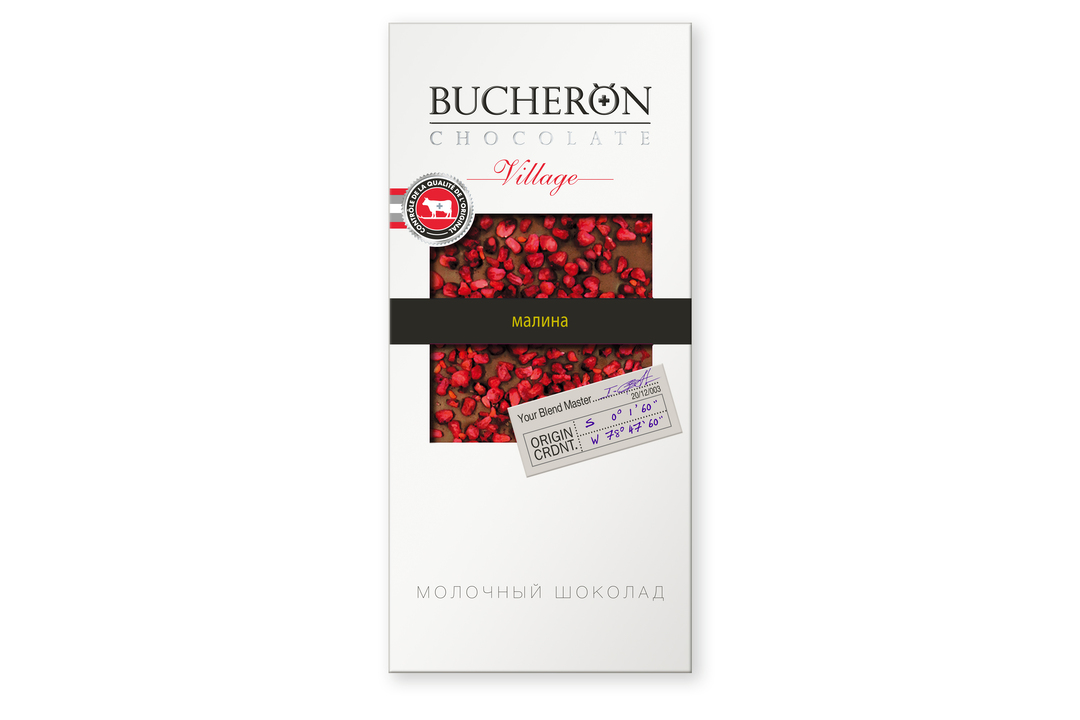 

Шоколад Bucheron Village молочный с кусочками малины 100 г