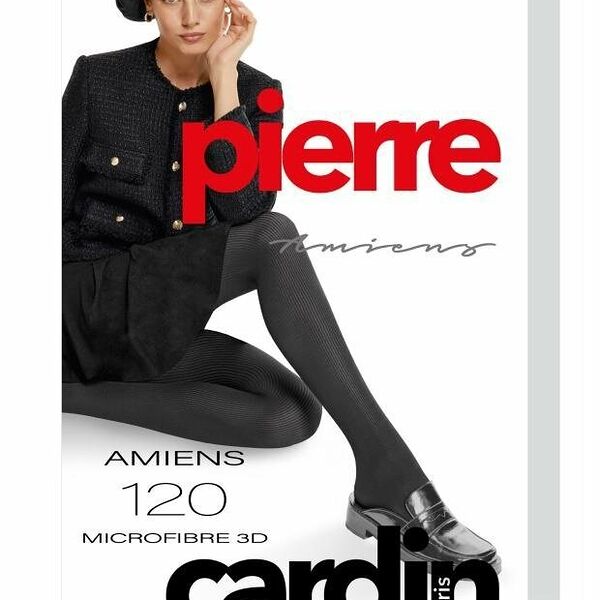 Колготки женские Amiens (Амьен) 120 den, цвет nero, размер 2 ТМ Pierre Cardin (Пьер Карден)