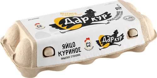 

Яйцо куриное Дар кур С2 10 шт. 500 г