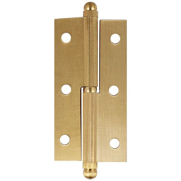 Петля оконная съемная правая, латунная, 63 мм