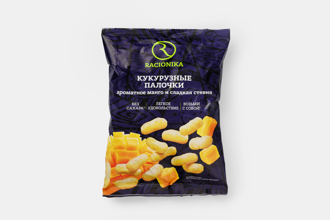 

Палочки кукурузные Racionika с манго и стевией, 50г