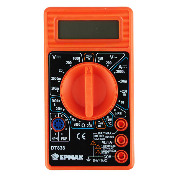 Ермак мультиметр цифровой dt-838