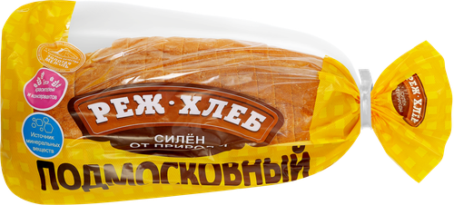 

Батон Реж-хлеб Подмосковный в нарезке 350 г