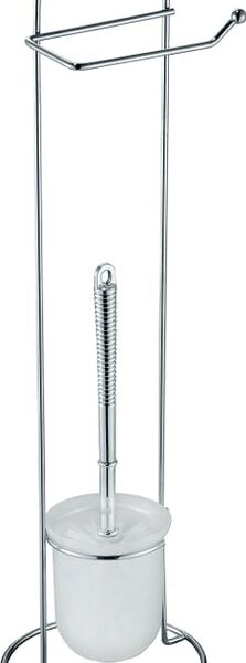 Стойка напольная Рыжий кот с держателем для туалетной бумаги и ершиком