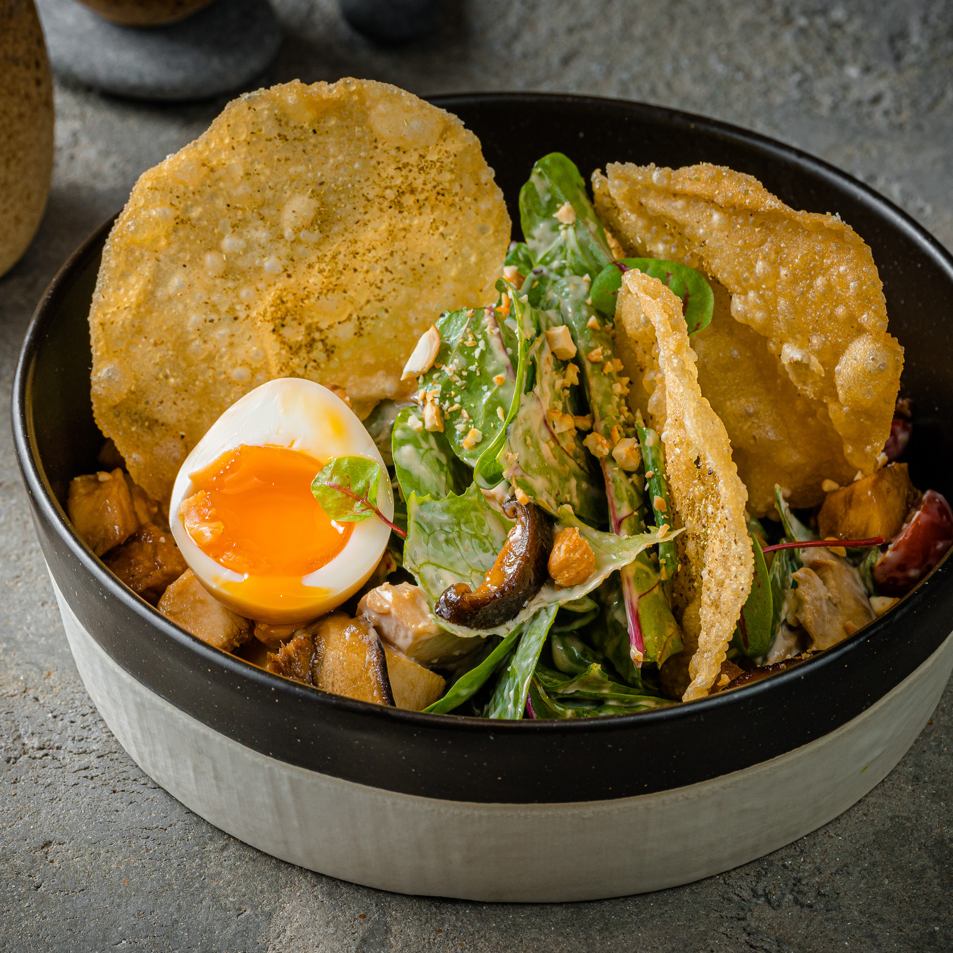 Салат японский Цезарь с курицей