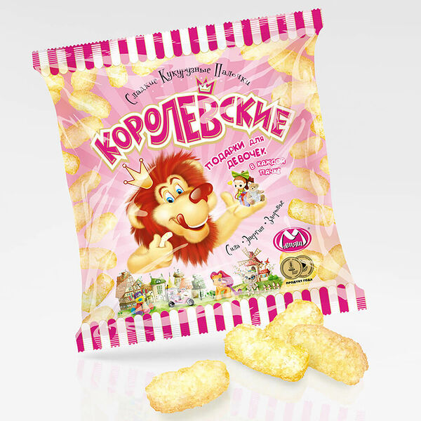 Кукурузные палочки сюрпризы королевские 40г с подарком для девочек тула