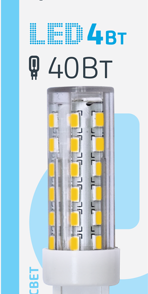 Лампа светодиодная ФОТОН JCD 4Вт G9, холодный свет