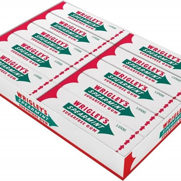 Жевательная резинка Spearmint мятная 20 шт