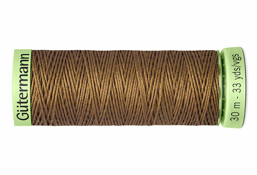 744506 Нить Top Stitch для отстрочки, 30м, 100% п/э Gutermann(124 золотисто-коричневый)