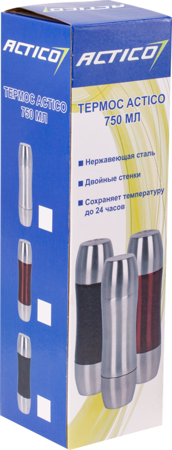 

Термос ACTIWELL 750мл, с 2 кружками, цвета в ассортименте, Арт. LEN-170787L