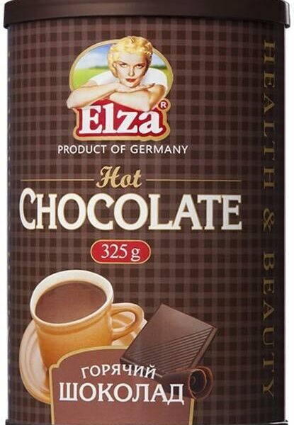 Горячий шоколад эльза 325 г растворимый туба