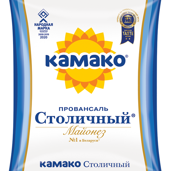Майонез ПРОВАНСАЛЬ СТОЛИЧНЫЙ жир. 50% пакет 400г КАМАКО