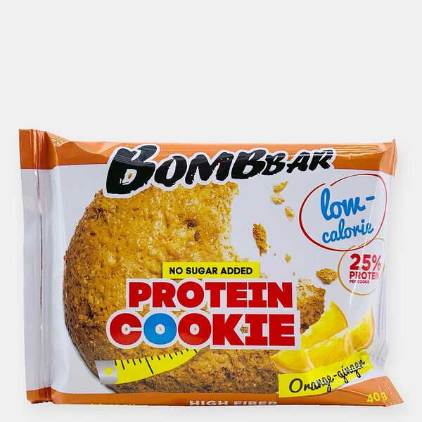 Печенье неглазированное BombBar Protein Cookie Orange-ginger