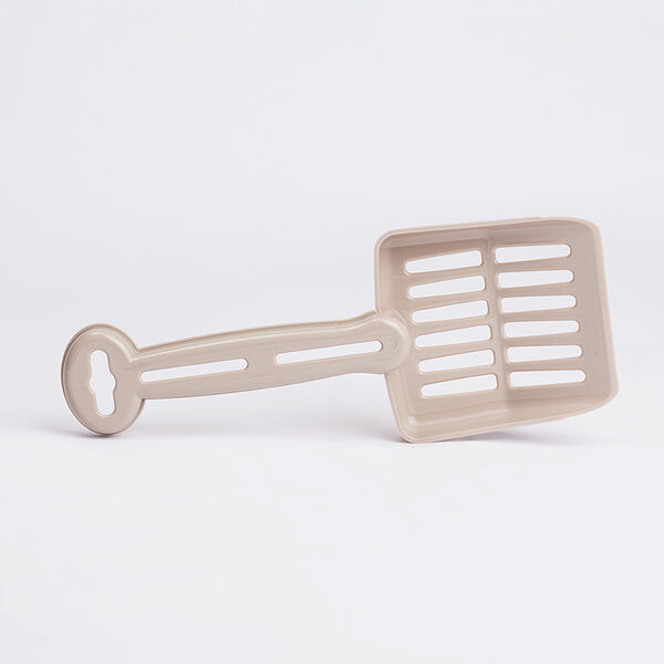 Совок для туалета для кошек, 26x10 см, бежевый