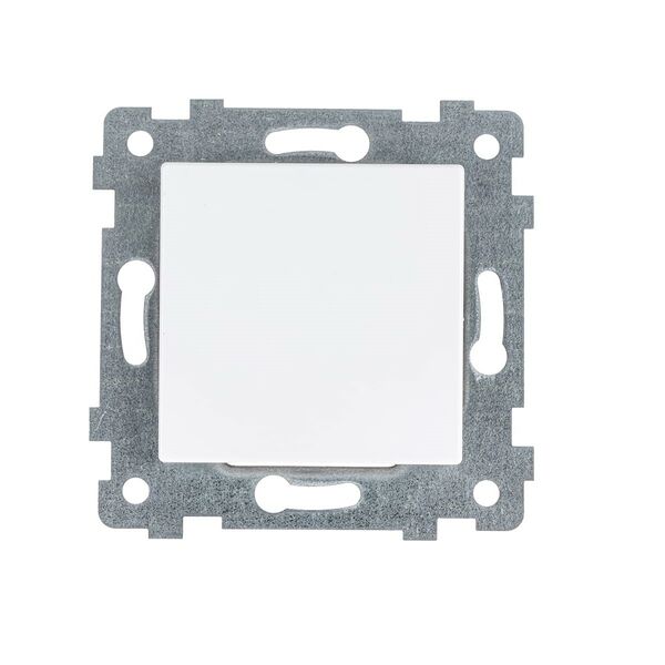 Выключатель UNIVERSAL Афина одноклавишный, белый