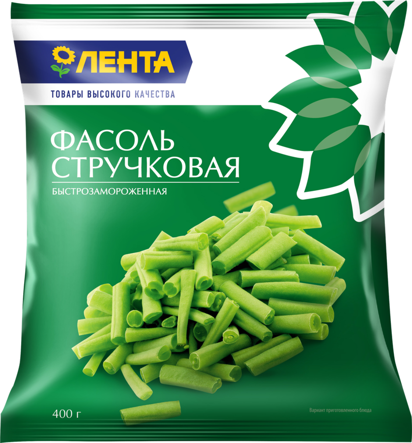 

Фасоль стручковая ЛЕНТА зеленая резаная 400 г