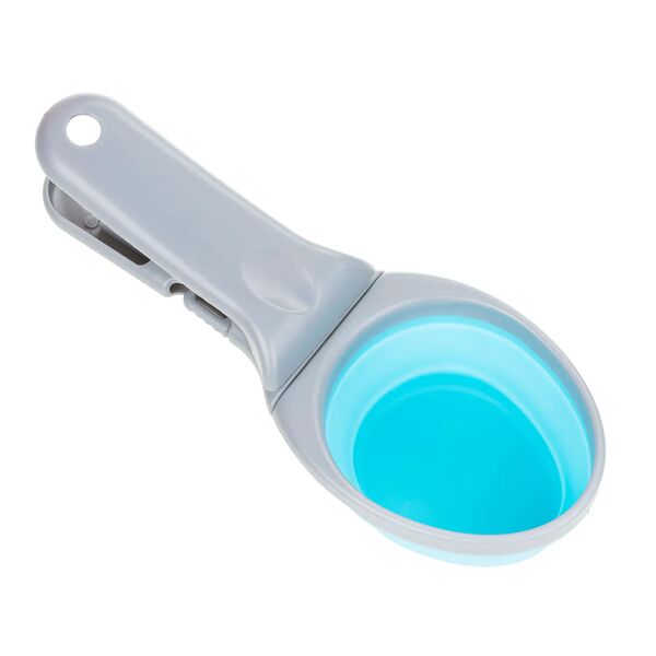 Совок с зажимом для корма силикон